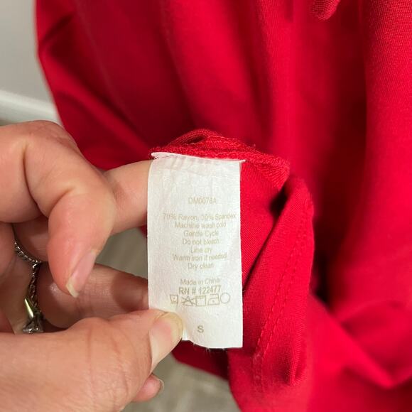 DRA Anthropologie Dress Halter Backless Skater Red Dress Size Small - Picture 5 of 7